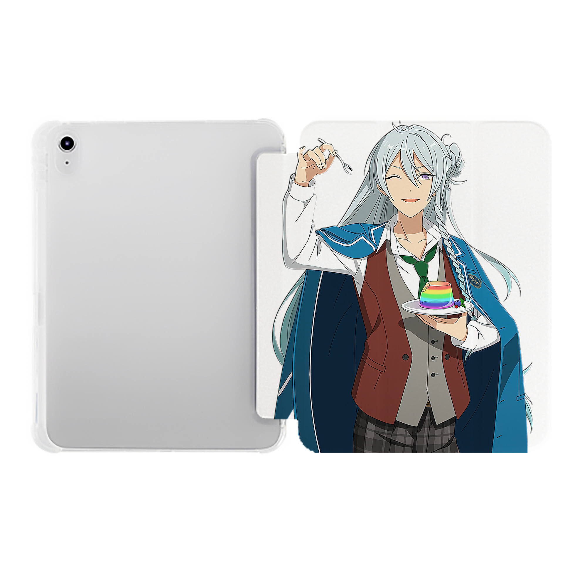 （画像用） あんさんぶるスターズ! Ensemble Stars IPad ケース ペン収納付き 三つ折りスタンド PUレザー×シリコン 対応機種9.5/10.5/10.9インチ